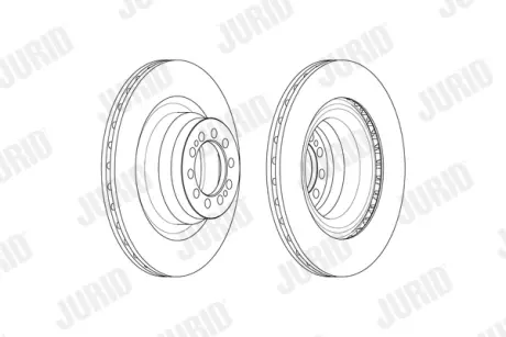 JURID RENAULT Диск гальмівний передн.Master 2.3dTi 10-,Nissan NV400 11- jurid 569253J Рено Мастер