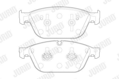 Торм. кол. пер. AUDI A8 10-18 jurid 573775J