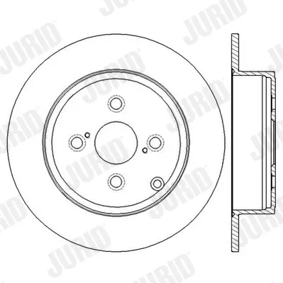 JURID TOYOTA Гальмівний диск задн. Corolla 02- jurid 562600JC