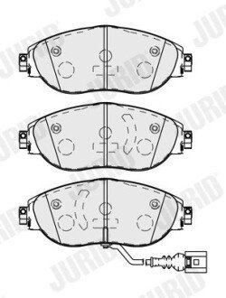 Передні тормозні (гальмівні) колодки jurid 573838J