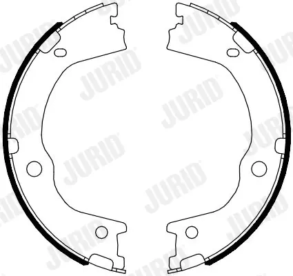 Колодки ручного (стоячого) тормоза jurid 362571J