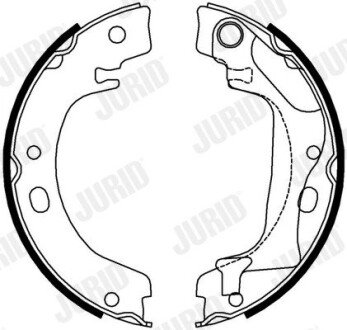 Колодки ручного (стоячого) тормоза jurid 362631J на Тойота Королла е110