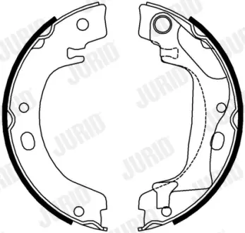 Колодки ручного (стоячого) гальма Jurid 362631J