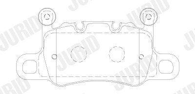 Колодки ручного (стоячого) тормоза jurid 573810J