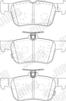 Колодки ручного (стоячого) тормоза jurid 573881J