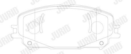 Колодки ручного (стоячого) тормоза jurid 573900J