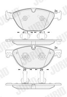 Колодки ручного (стоячого) гальма jurid 574005J