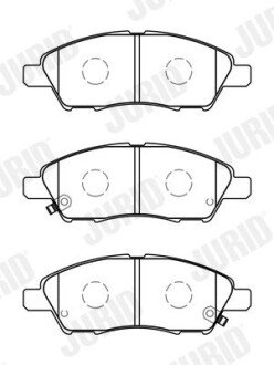 Колодки ручного (стоячого) тормоза jurid 574011J