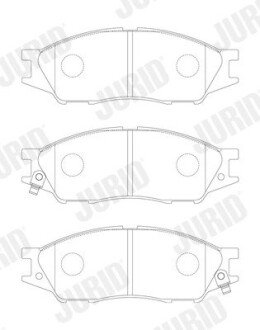 Колодки ручного (стоячого) тормоза jurid 574048J