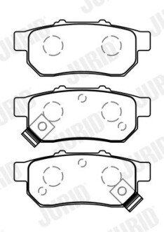 Колодки ручного (стоячого) тормоза jurid 574081J