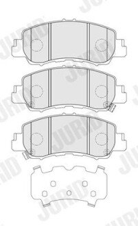 Передние тормозные колодки jurid 574128J