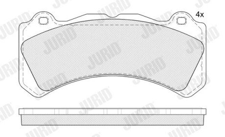 Колодки ручного (стоячого) гальма jurid 574141J