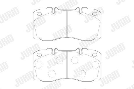 Передні тормозні (гальмівні) колодки jurid 2937409560