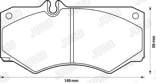 Передні тормозні (гальмівні) колодки Jurid 571272J (фото 1)