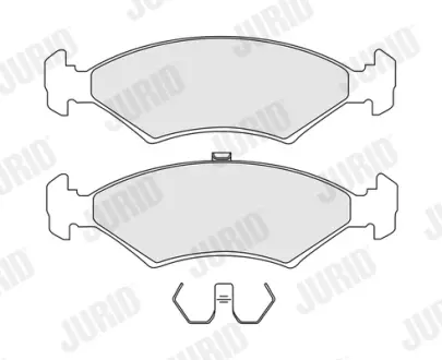 Передние тормозные колодки jurid 571536J
