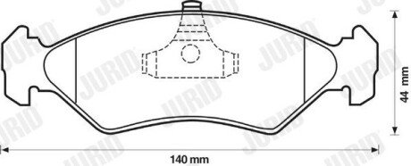 Передние тормозные колодки jurid 571913J