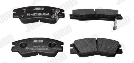 Передні тормозні (гальмівні) колодки jurid 572281J