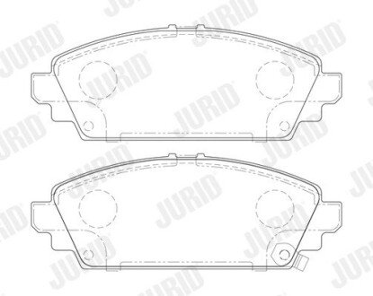 Передние тормозные колодки jurid 572464J