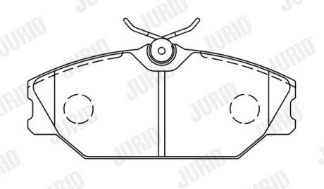 Передние тормозные колодки jurid 573008J на Рено Сафран