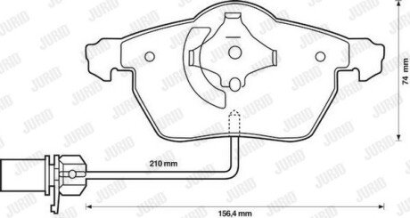 Передние тормозные колодки jurid 573037JC