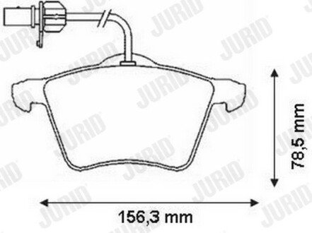 Передние тормозные колодки jurid 573045J