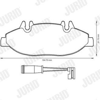 Передние тормозные колодки jurid 573221J
