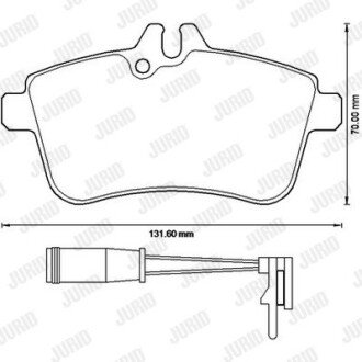 Передние тормозные колодки jurid 573230JC