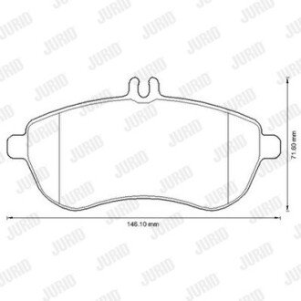 Передние тормозные колодки jurid 573257JC