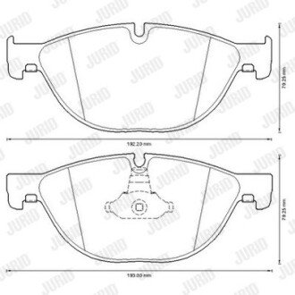 Передні тормозні (гальмівні) колодки jurid 573292JC