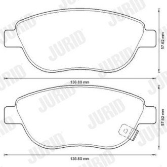 Передние тормозные колодки jurid 573308J