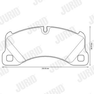 Передние тормозные колодки jurid 573329JC