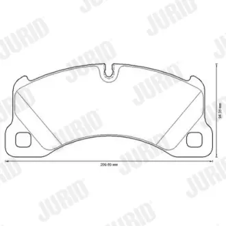 Передние тормозные колодки jurid 573329JC