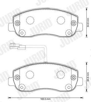 Передние тормозные колодки jurid 573357J