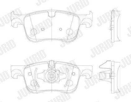 Передние тормозные колодки jurid 573604J