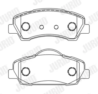 Передні тормозні (гальмівні) колодки Jurid 573630J
