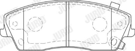 Передние тормозные колодки jurid 573643J