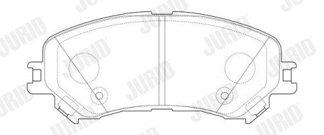 Передние тормозные колодки jurid 573673J на Рено Espace