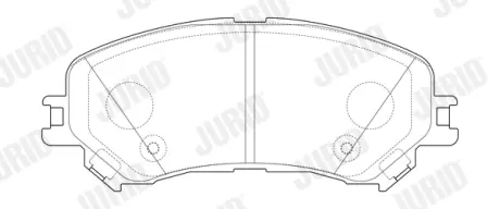 Передние тормозные колодки jurid 573673J Рено Megane