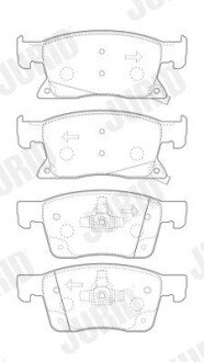 Передние тормозные колодки jurid 573702J