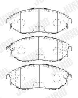 Передние тормозные колодки jurid 573751J на Chevrolet Epica