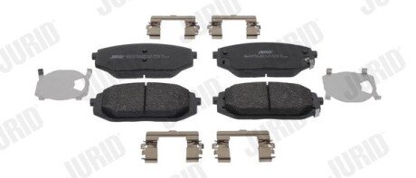 Передні тормозні (гальмівні) колодки jurid 574203J на Мерседес T1