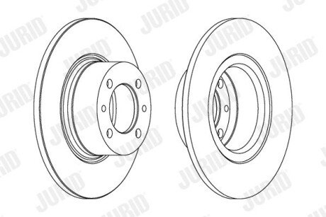 Передний тормозной диск jurid 561074J
