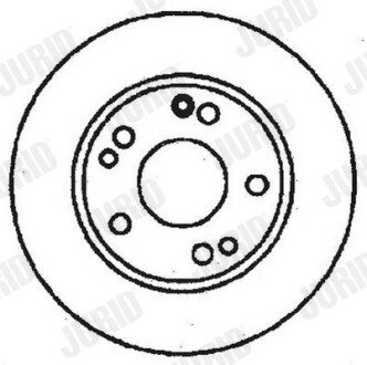 Передній гальмівний (тормозний) диск jurid 561330JC