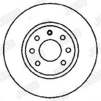Передній гальмівний (тормозний) диск jurid 561446JC
