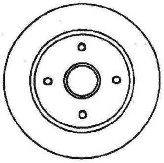 Передній гальмівний (тормозний) диск jurid 561678JC