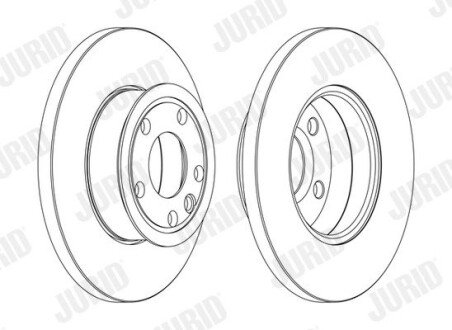 Передний тормозной диск jurid 561857JC