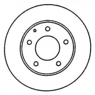 Передній гальмівний (тормозний) диск jurid 561869JC