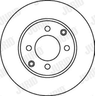 Передній гальмівний (тормозний) диск jurid 562055JC