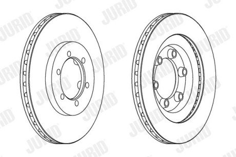 Передний тормозной диск jurid 562904JC