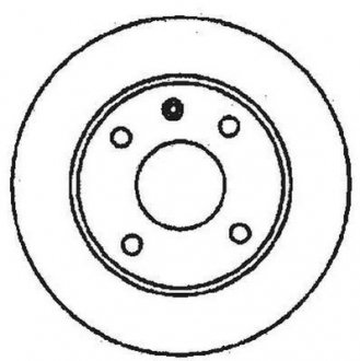 Передній гальмівний (тормозний) диск jurid 561491JC